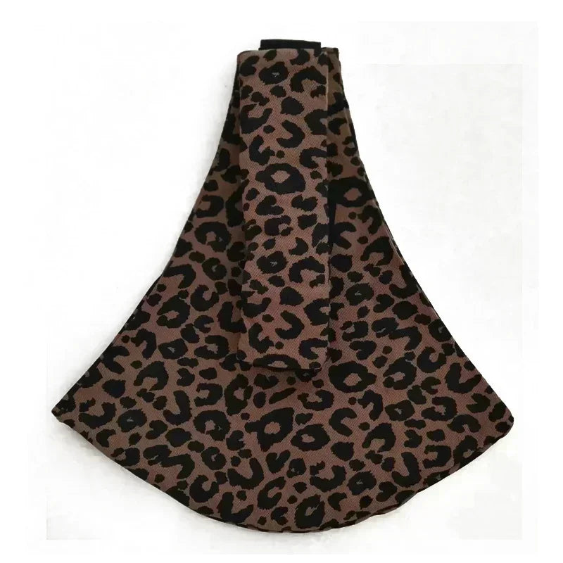 Baby Going Out Safety Carrier Simple Leopard Pattern Portable Front Hug Type Back Baby Out of the Baby Artifact Waist Stool